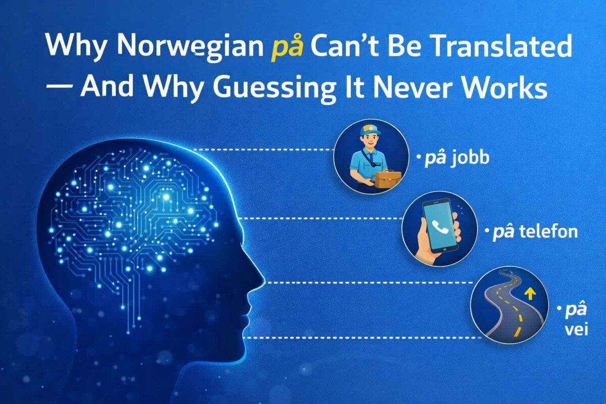 Why Norwegian på Can’t Be Translated — And Why Guessing It Never Works