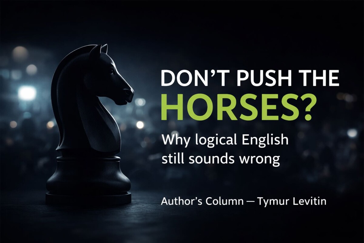 Why “Don’t Push the Horses” Sounds Wrong — Even Though It Makes Perfect Sense
